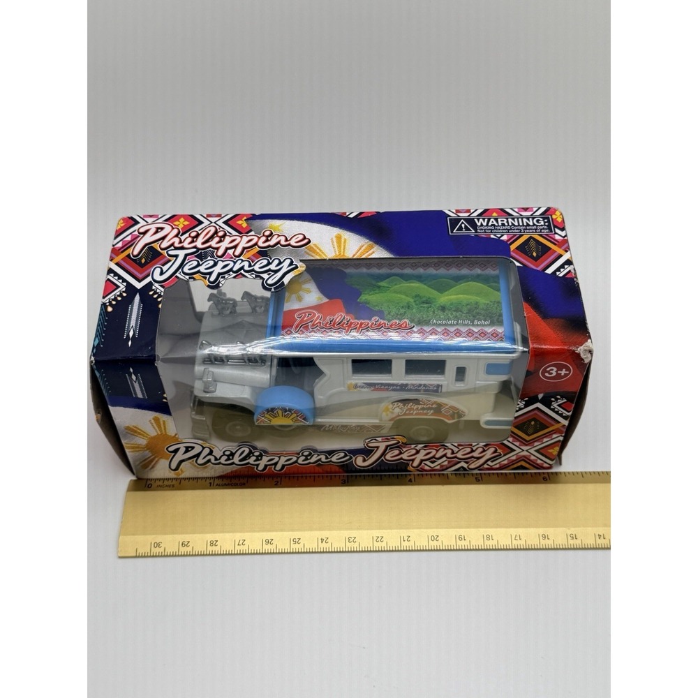 Philippines Jeepney Die Cast Metal Vehicle With Pull Back Action Luneta Park NIP